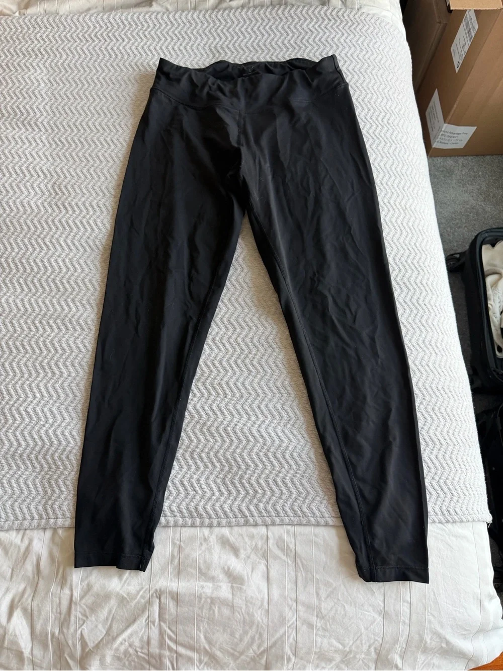 Calvin Klein Performance Black High-Waist Ruched Ankle Leggings - Picture 2 of 10